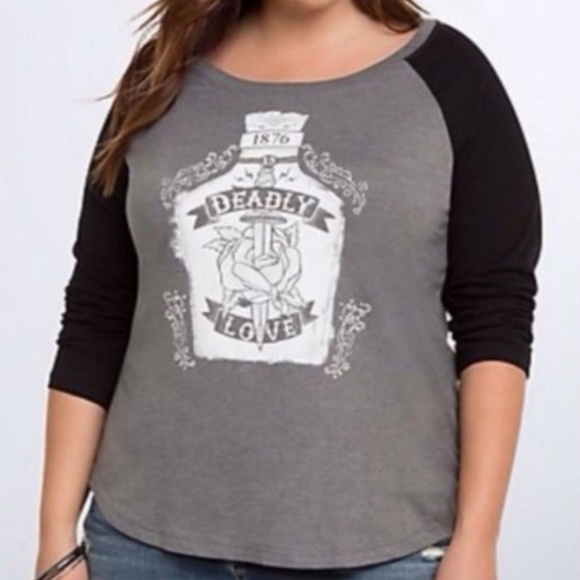 torrid Tops - 3/$25 *Host Pick* Torrid "Baseball Tee" Plus Size